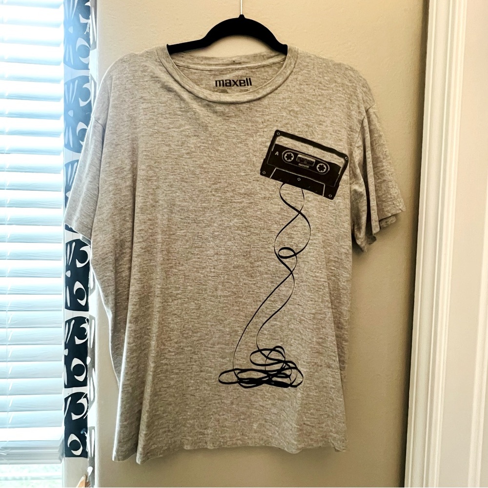 Retro Maxell Tape Branded Short Sleeve Tee